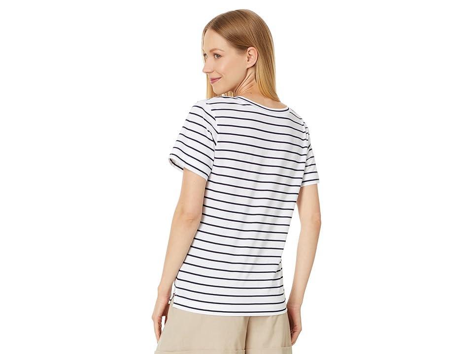Vineyard Vines Striped V Neck Cotton Tee Product Image