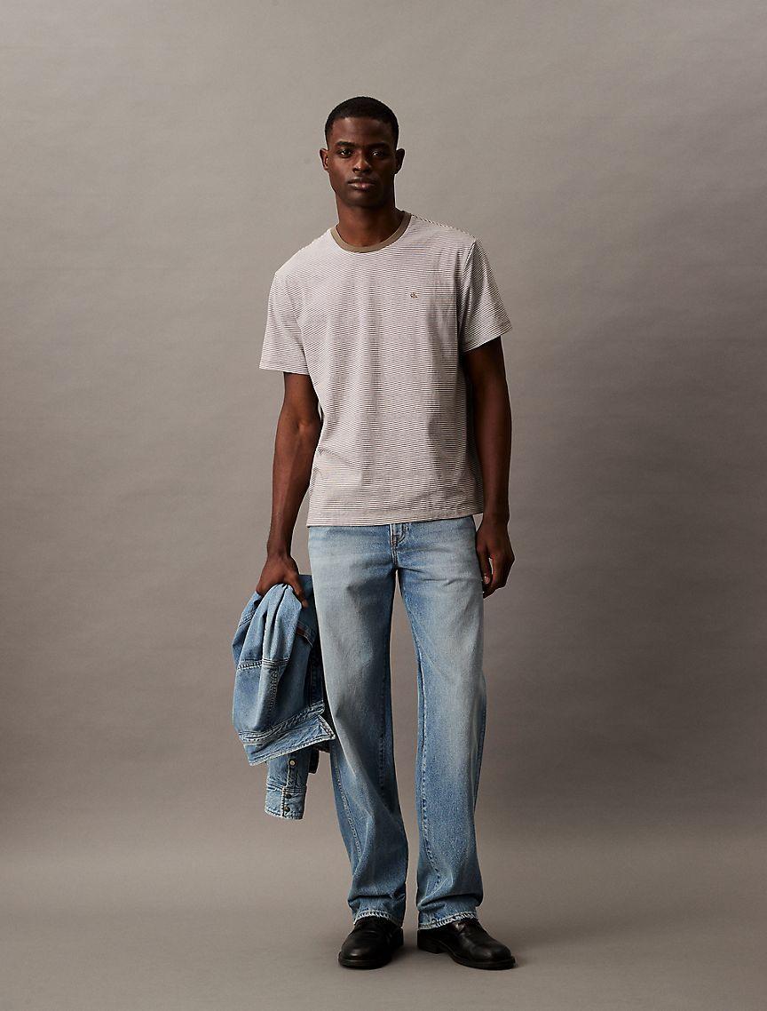 Smooth Cotton Stripe Classic T-Shirt Product Image