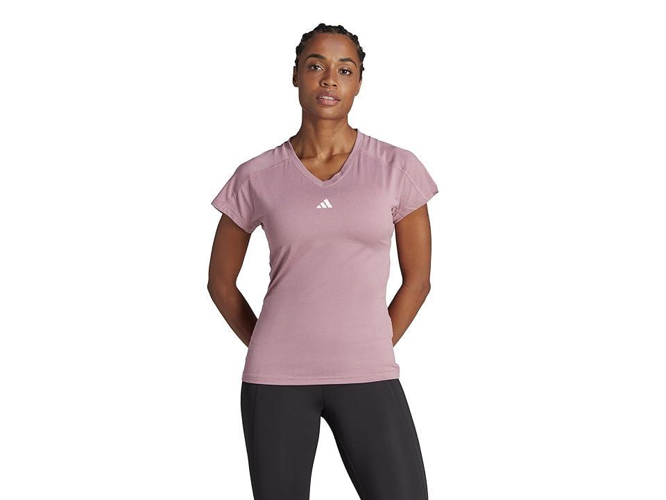 Women's adidas AEROREADY Train Essentials Minimal Tee, Size: XX Small, Black Product Image