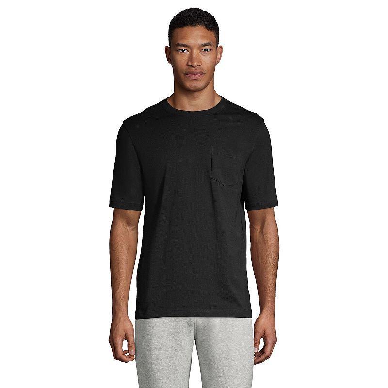 Big & Tall Lands' End Short Sleeve Super-T Pocket Tee, Men's, Size: 3XB, Radiant Blue Product Image