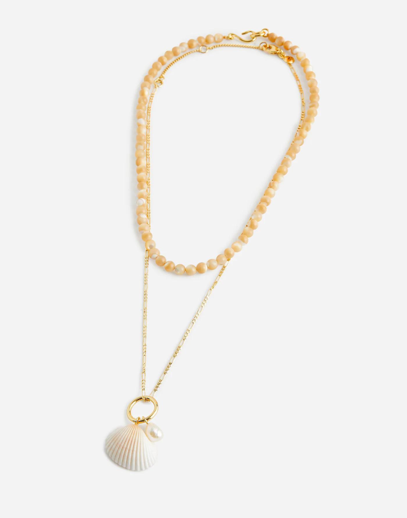 Two-Pack Shell Necklace Set Product Image
