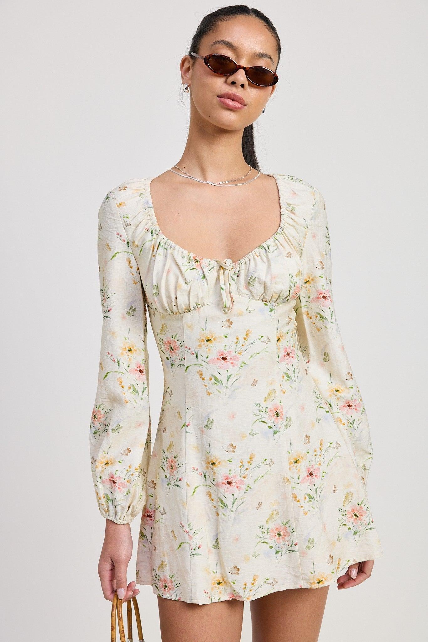 Angelica Floral Mini Dress Product Image