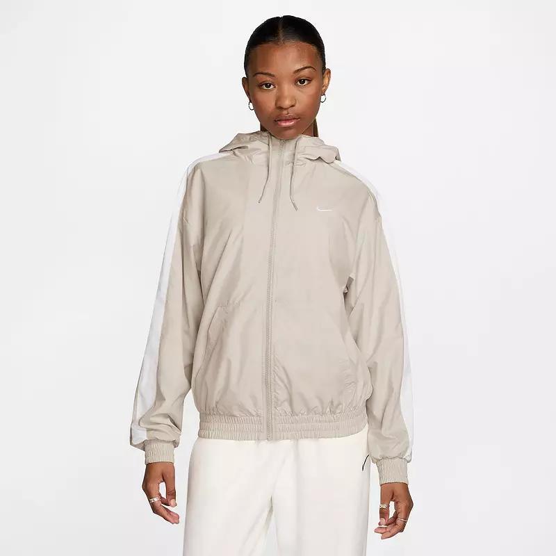 Womens Nike Sportswear Classic Wovens Loose UV Hooded Jacket Product Image