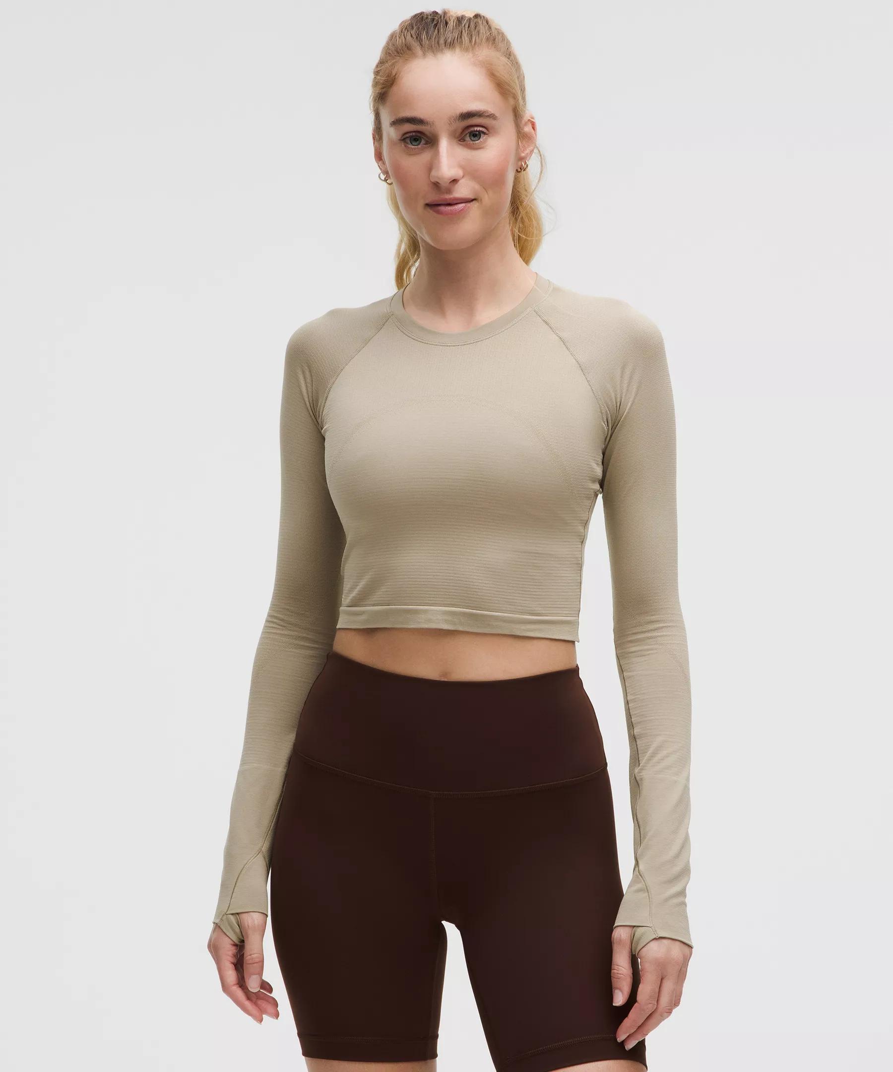 Swiftly Tech Cropped Long-Sleeve Shirt 2.0 Product Image