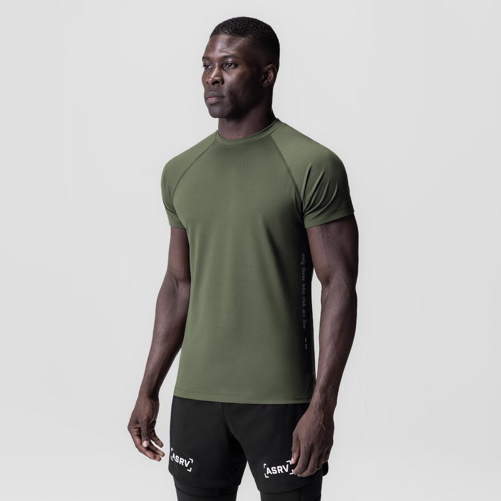 0839. 3D-Lite® 2.0 Lycra® Fitted Tee - Olive "OTWR" Product Image