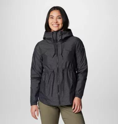 Women's Columbia Lillian Ridge II Rain Jacket, Size: XL, Black Product Image