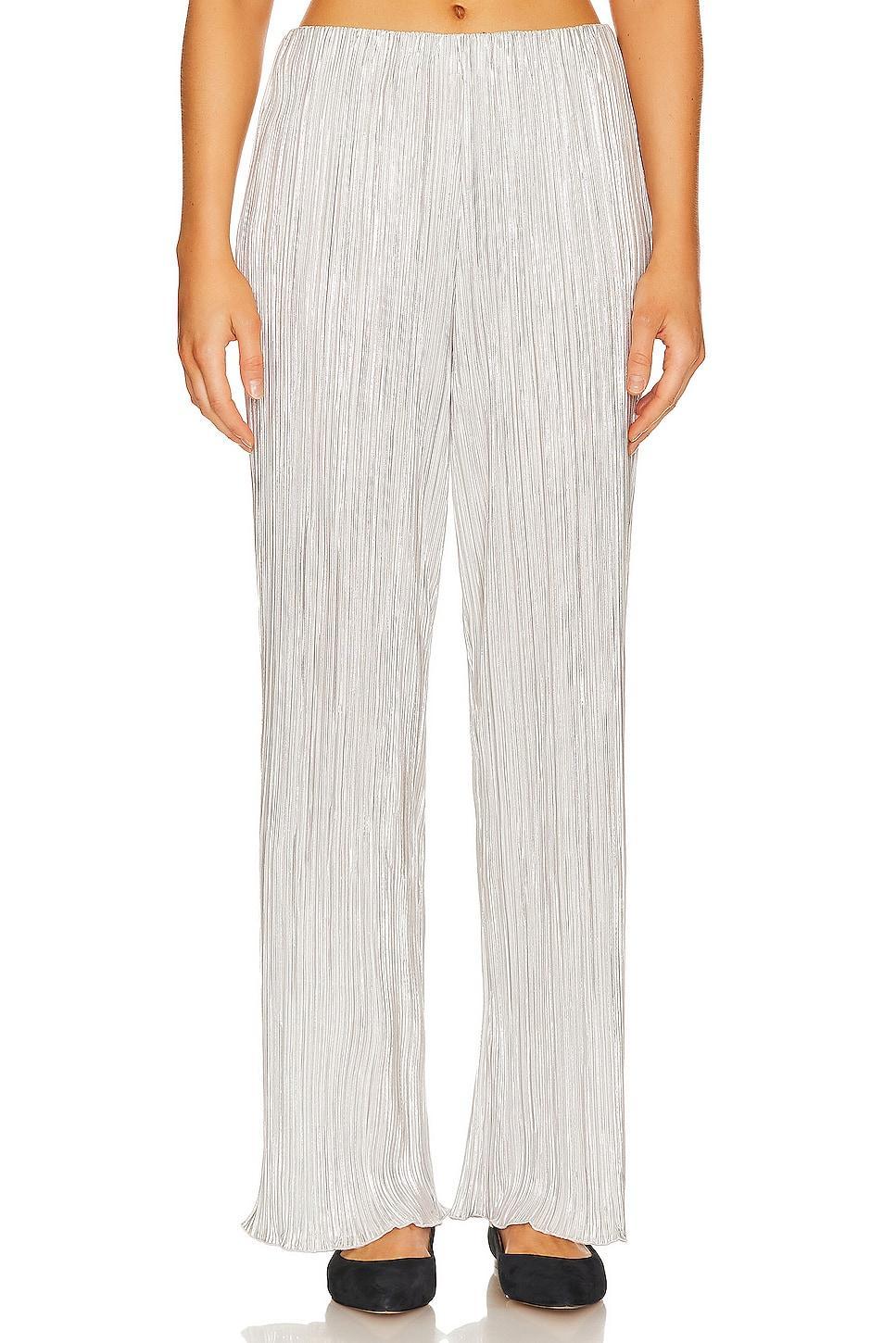 Womens Rowan Pliss Straight-Leg Pants Product Image