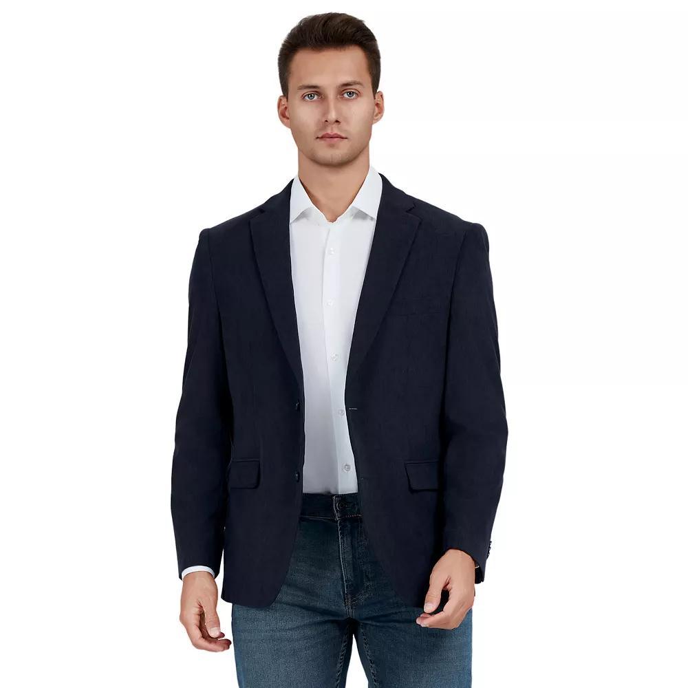Men's Bespoke Slim-Fit Corduroy Sport Coat, Size: Medium, Blue Corduroy Product Image