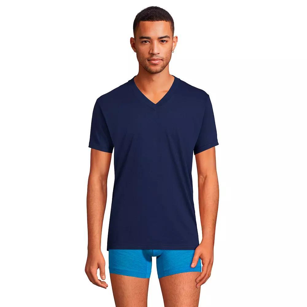 Mens Lands End 3-Pack V-Neck Undershirts Product Image