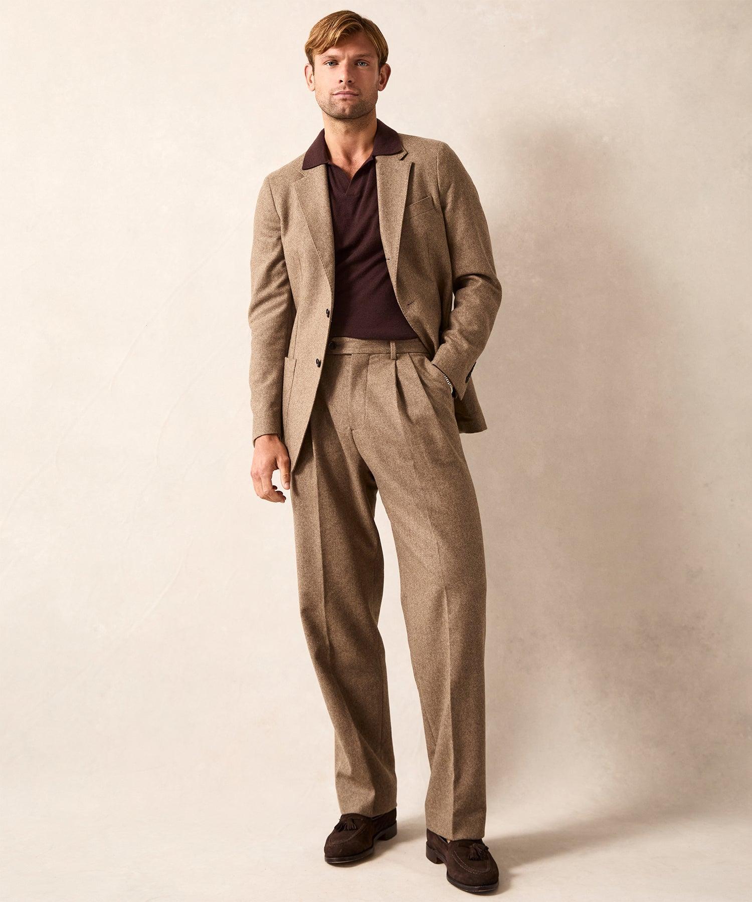 Italian Flannel Madison Jacket in Chestnut Product Image