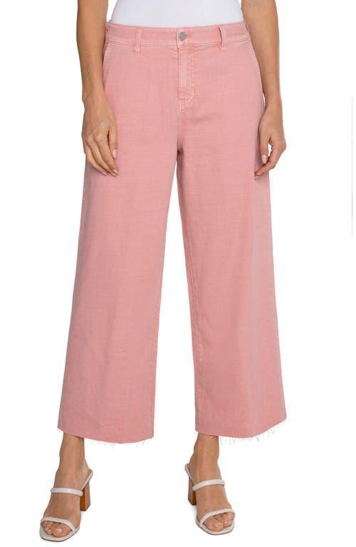 Liverpool Los Angeles Stride Hi-Rise Wide Leg Cut Hem Lofty Soft Denim Jean 26 (Rose Blush) Women's Jeans Product Image