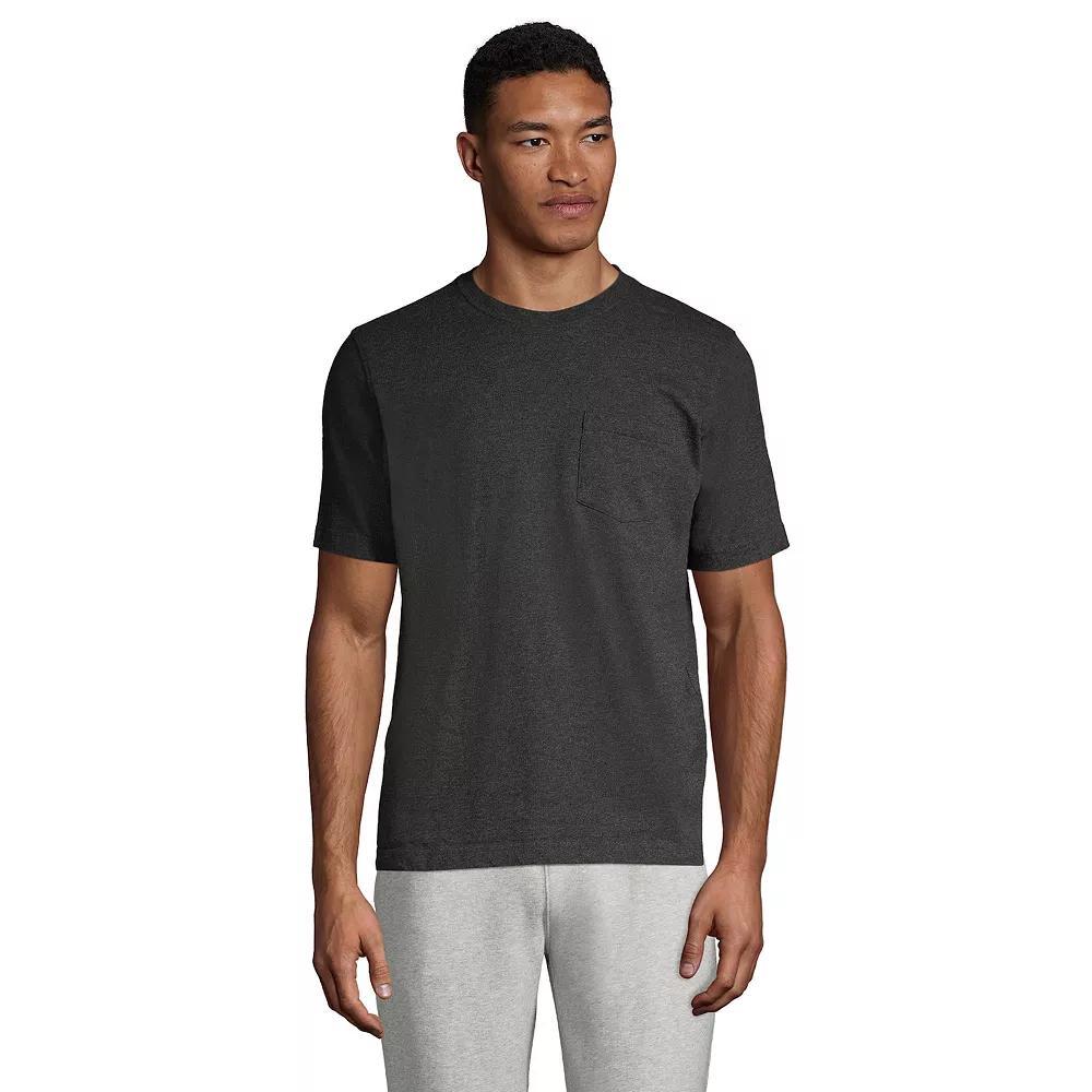 Big & Tall Lands End Super-T Classic-Fit Pocket Tee, Mens Product Image