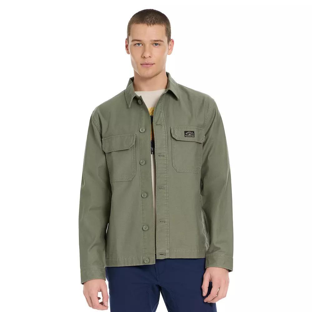 Men's Hurley Canvas Button Down Jacket, Size: XL, Iguana Product Image