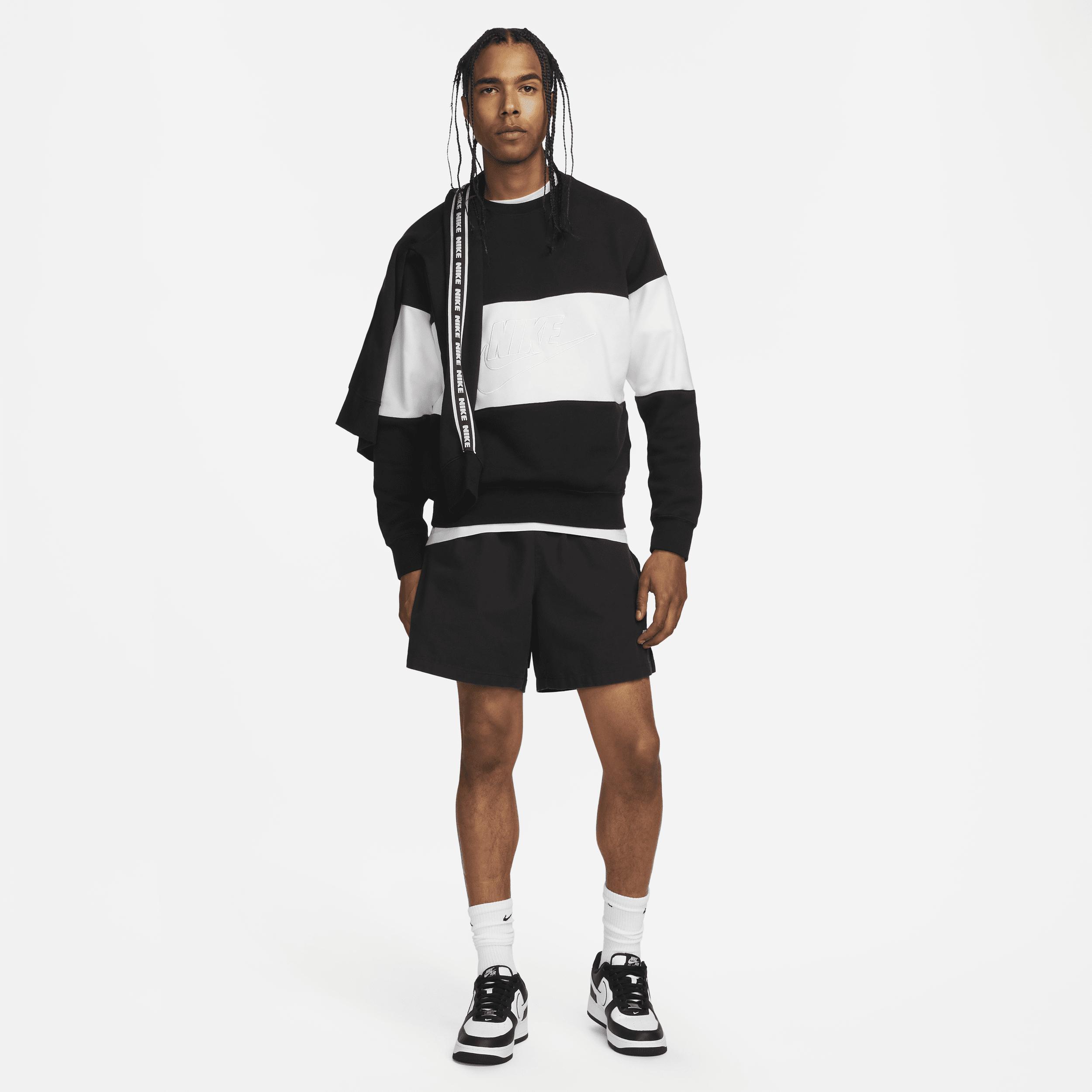 Nike Men's Club French Terry Color-Blocked Crew Product Image