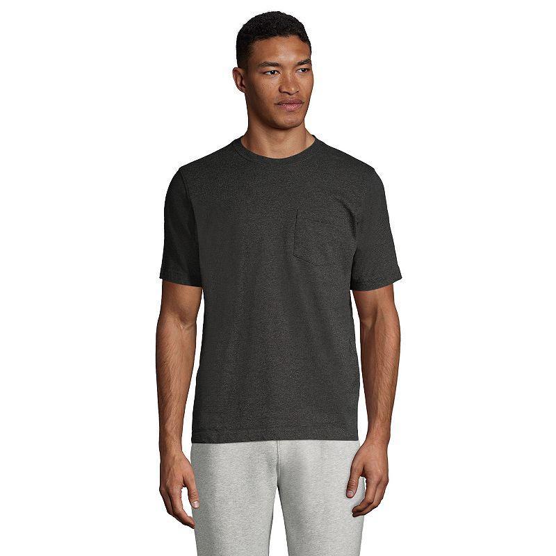 Big & Tall Lands End Super-T Classic-Fit Pocket Tee, Mens Product Image