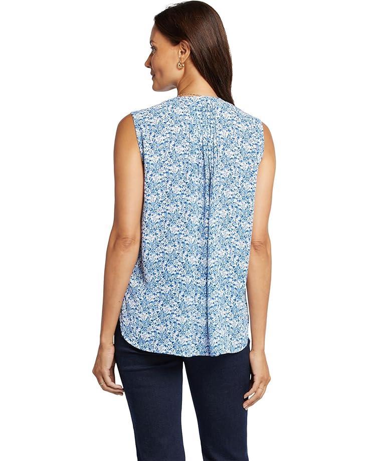 Ditsy Floral Split Neck Blouse Product Image