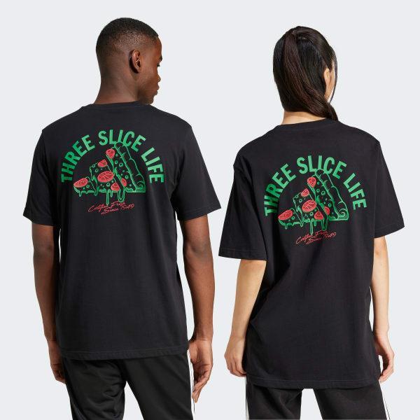 Men's adidas Lounge Pizza Graphic Sportswear Tee, Size: XL, Off White Product Image