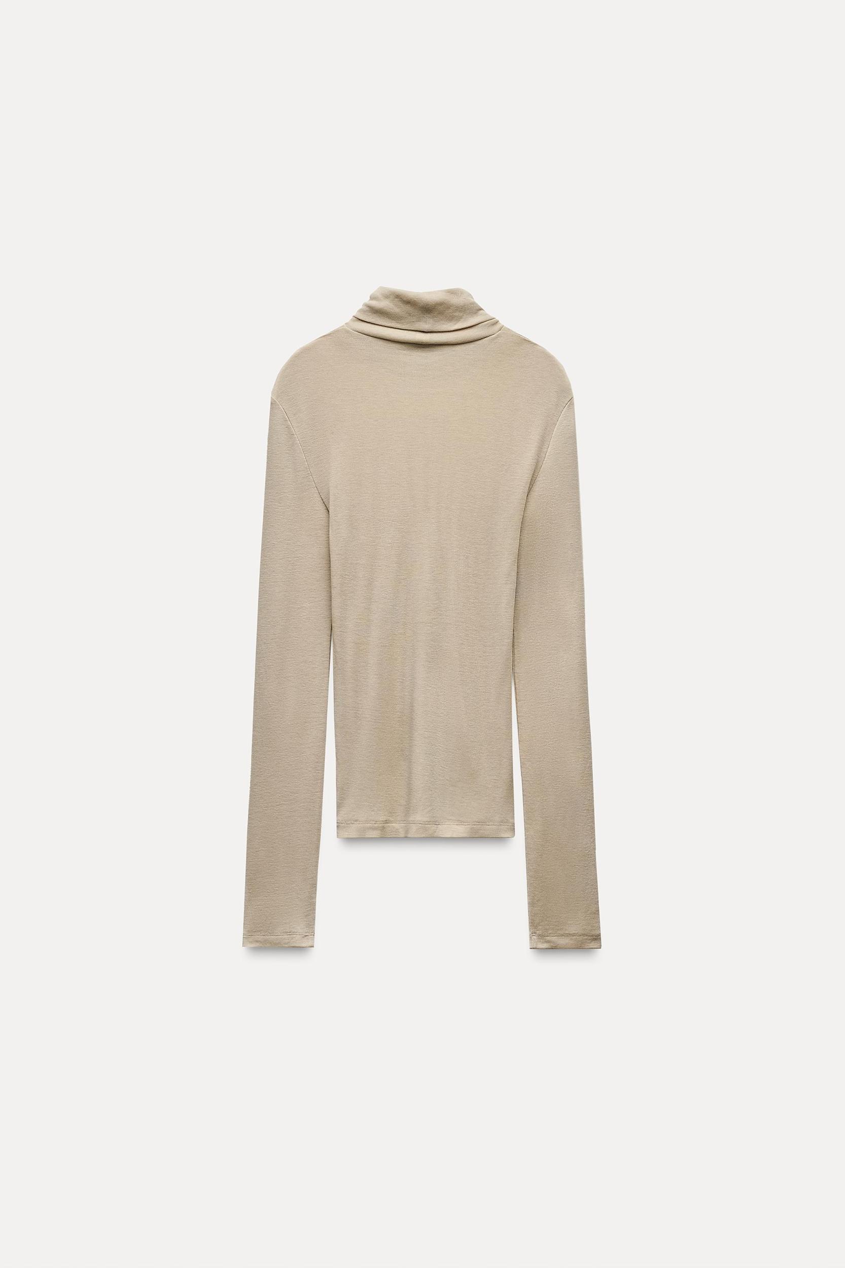 WOOL BLEND TURTLENECK SHIRT Product Image