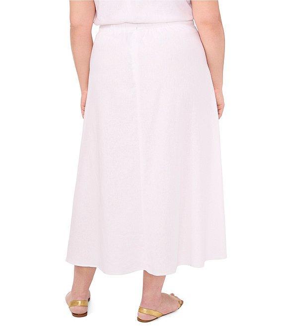 Vince Camuto Plus Size A Line Midi Skirt Product Image