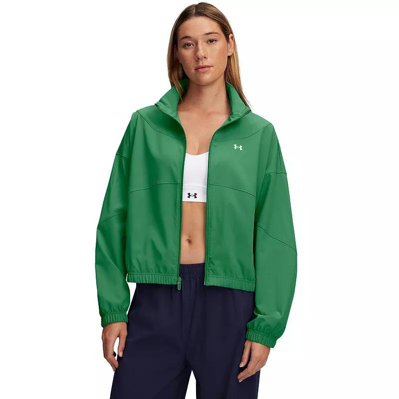 Women's Under Armour Rival Woven Jacket, Size: XXL, Multi Kelly Green Product Image