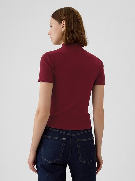 Modern Rib Mockneck T-Shirt Product Image