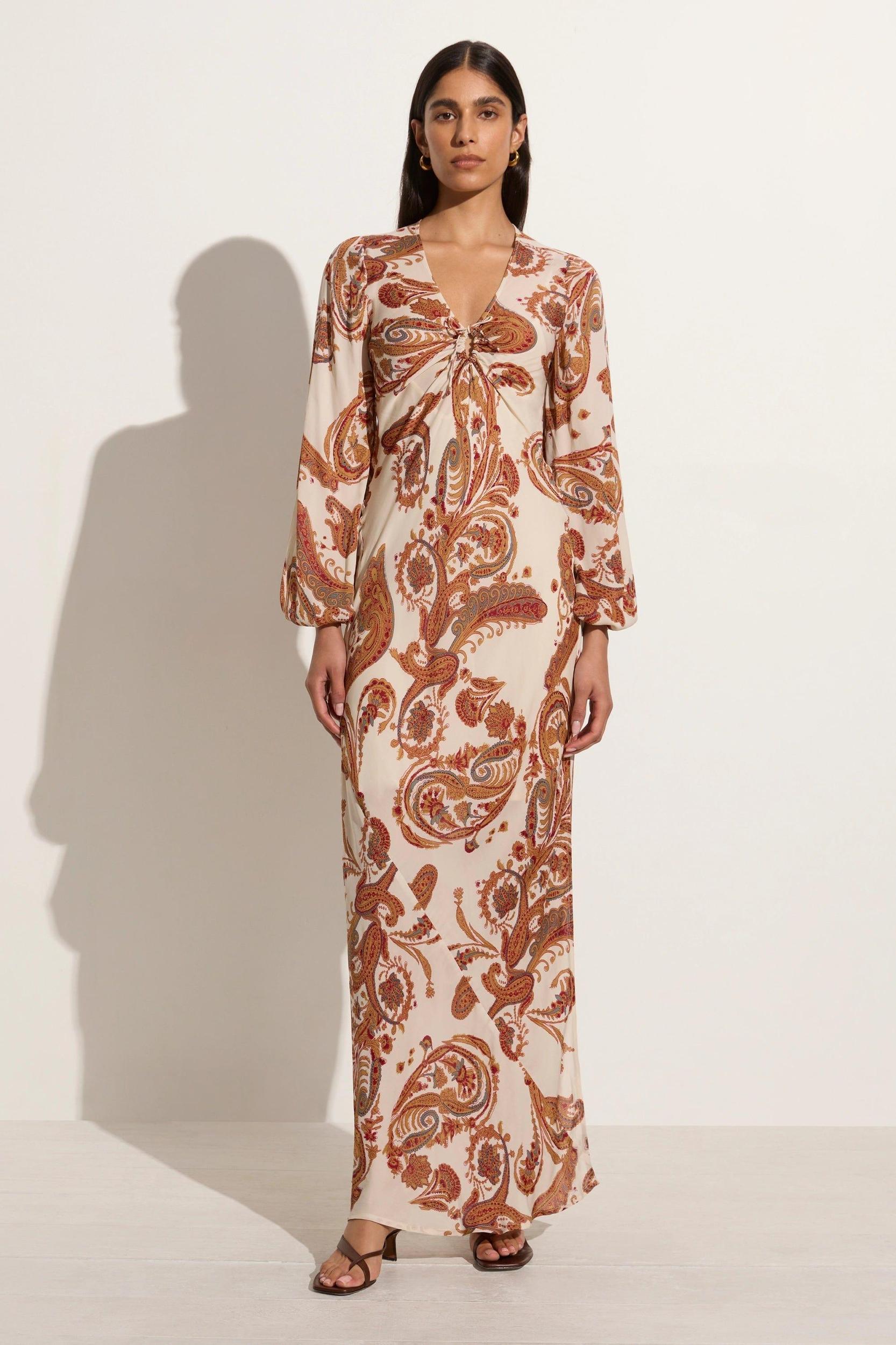 Santos Maxi Dress Alessia Paisley - Final Sale Product Image