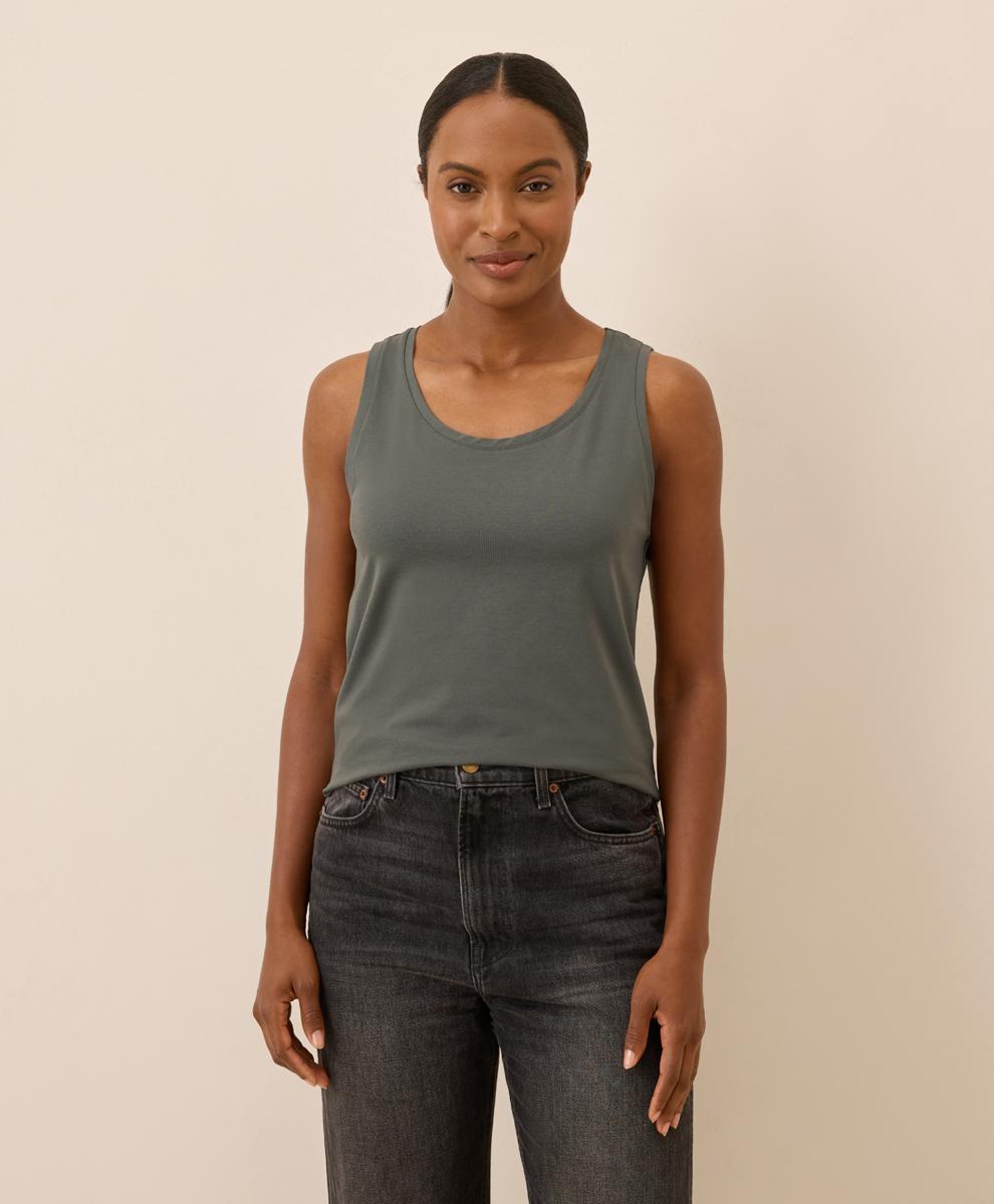 Womens Luxe Stretch Jersey Tank XX Product Image