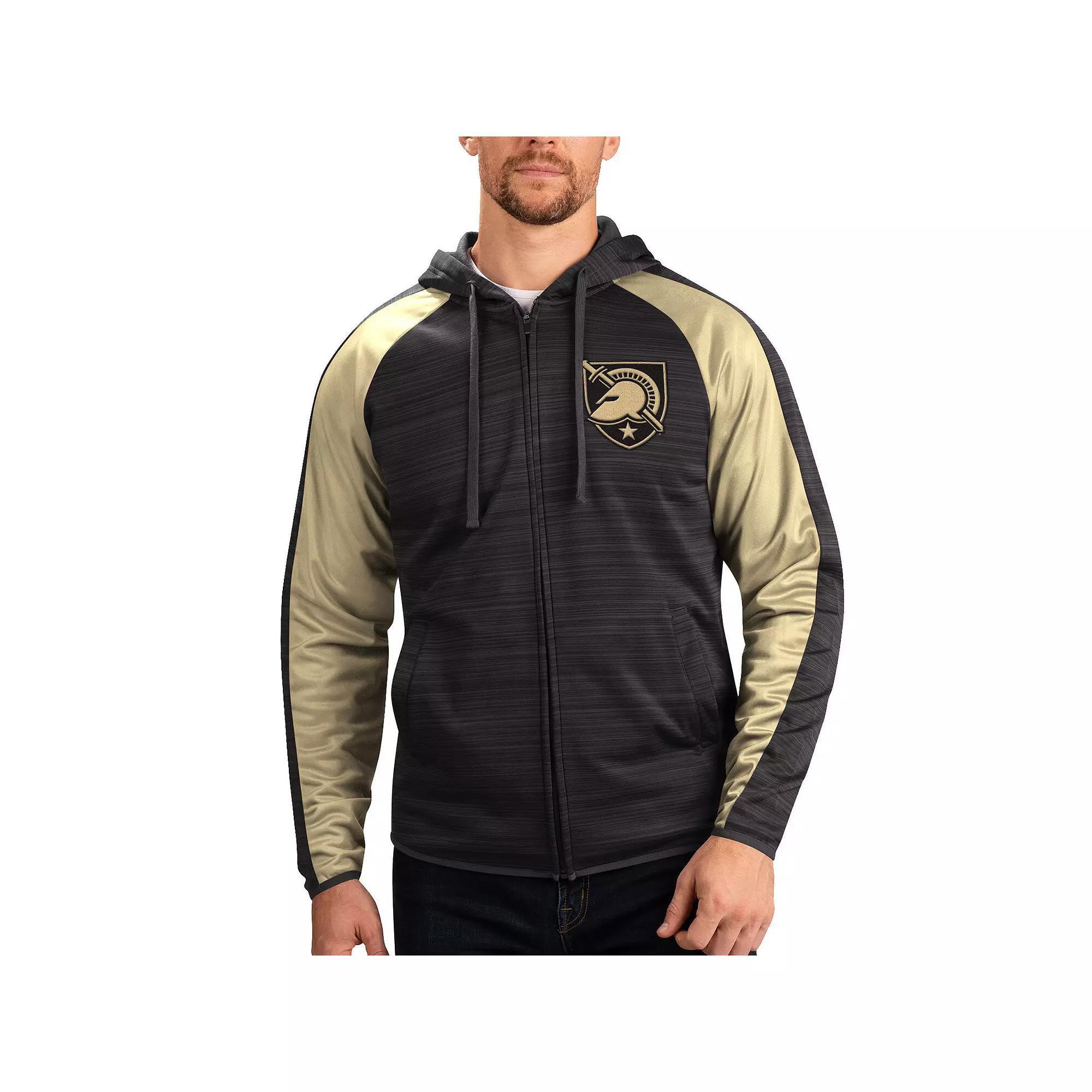Men's G-III Sports by Carl Banks Black Army Black Knights Neutral Zone Raglan Full-Zip Track Jacket Hoodie, Size: Medium, Nc2 Black Product Image