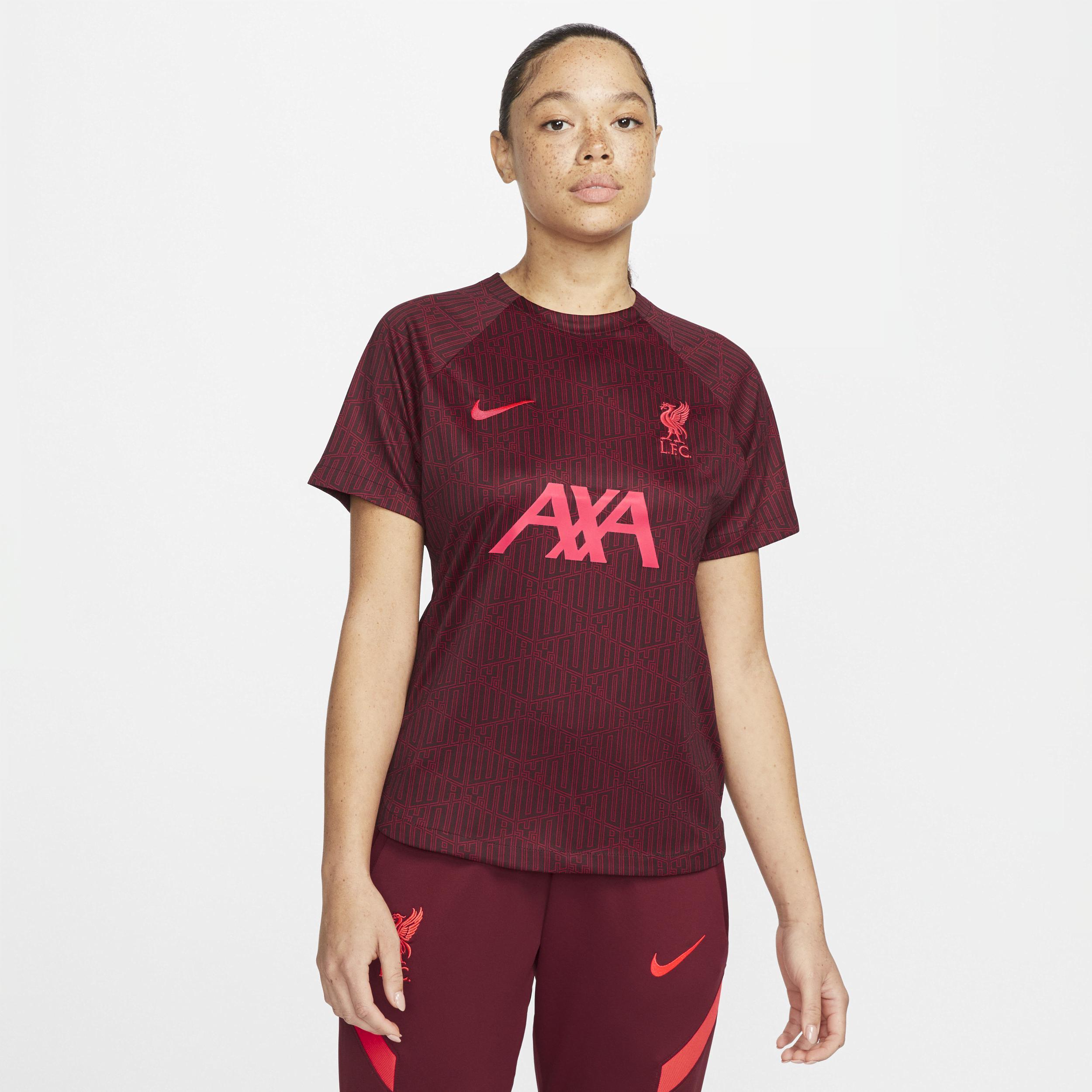 Women's Nike Burgundy Liverpool 2022/23 Pre-Match Home Performance Top, Size: XL, Lvp Med Re Product Image