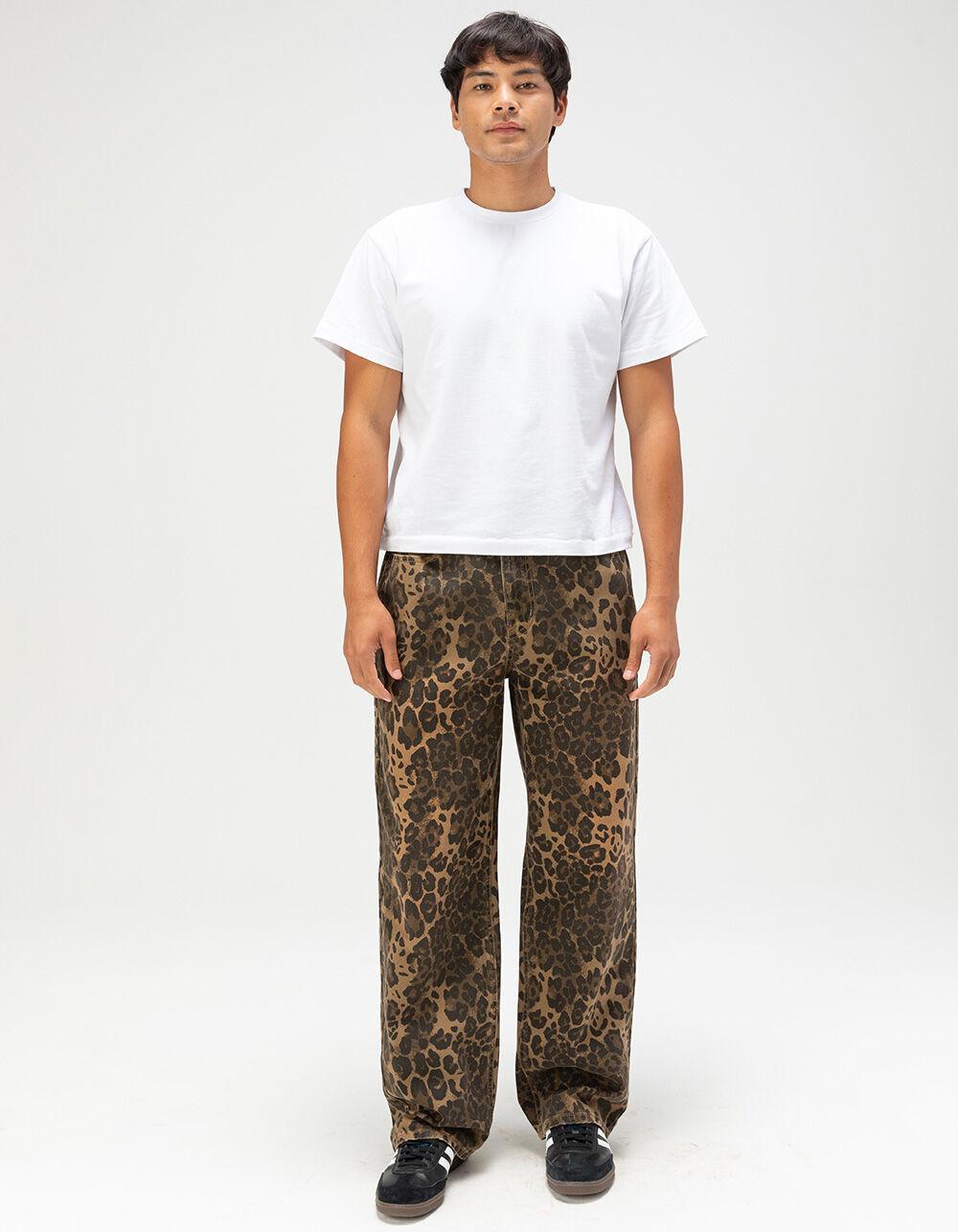 RSQ Mens Baggy 5 Pocket Leopard Pants Product Image
