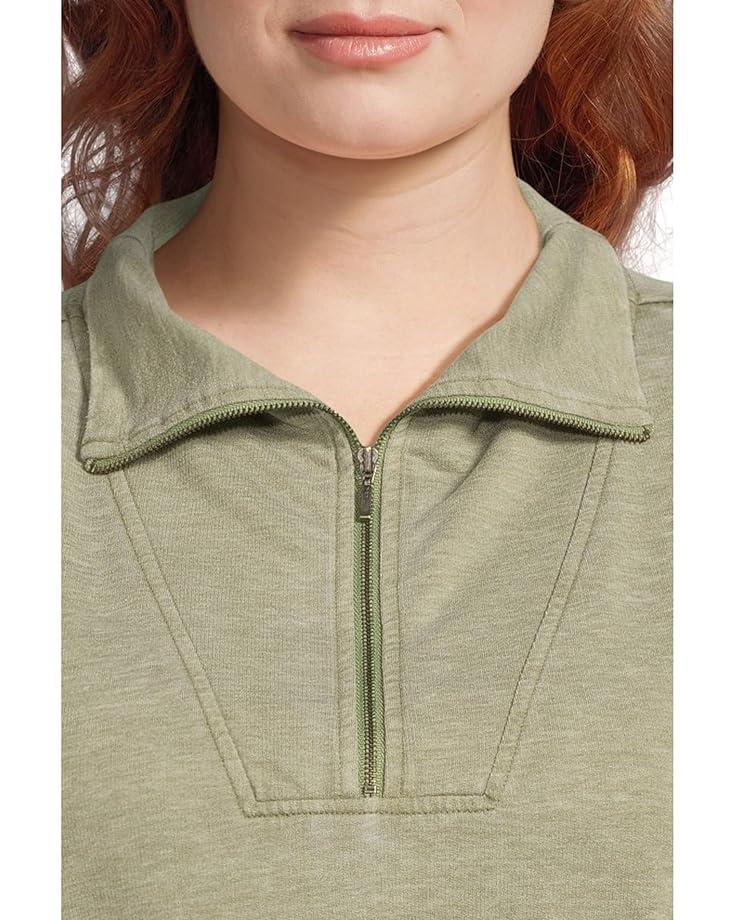 Deep V-Neck Long Sleeve Sweatshirt Product Image