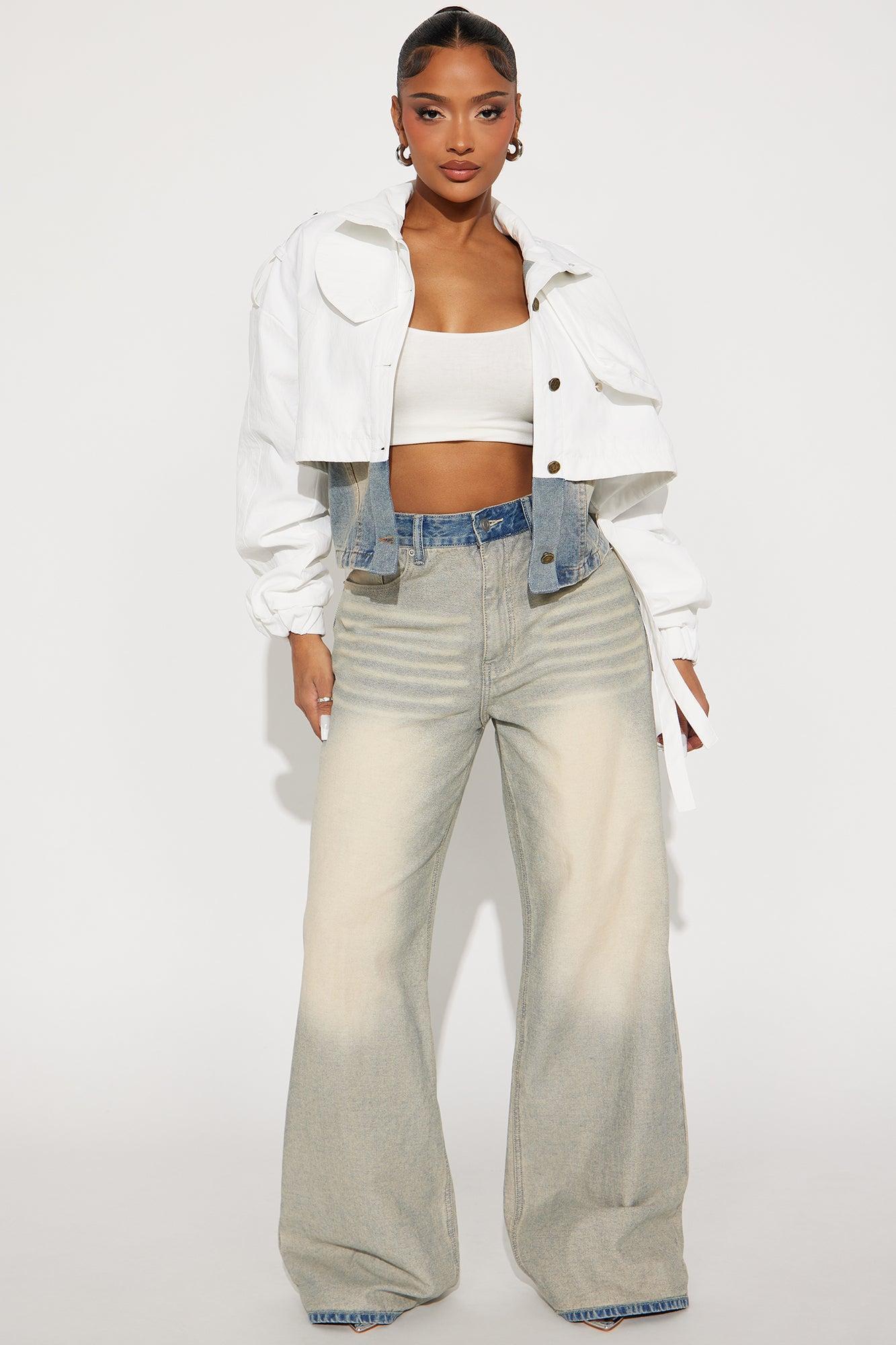 High Expectations Cropped Trench - White Product Image