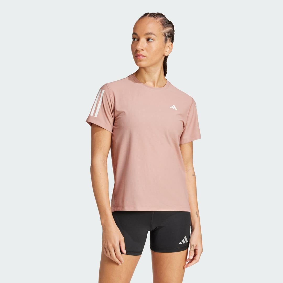 adidas Own The Run Tee Warm Clay S Womens Product Image