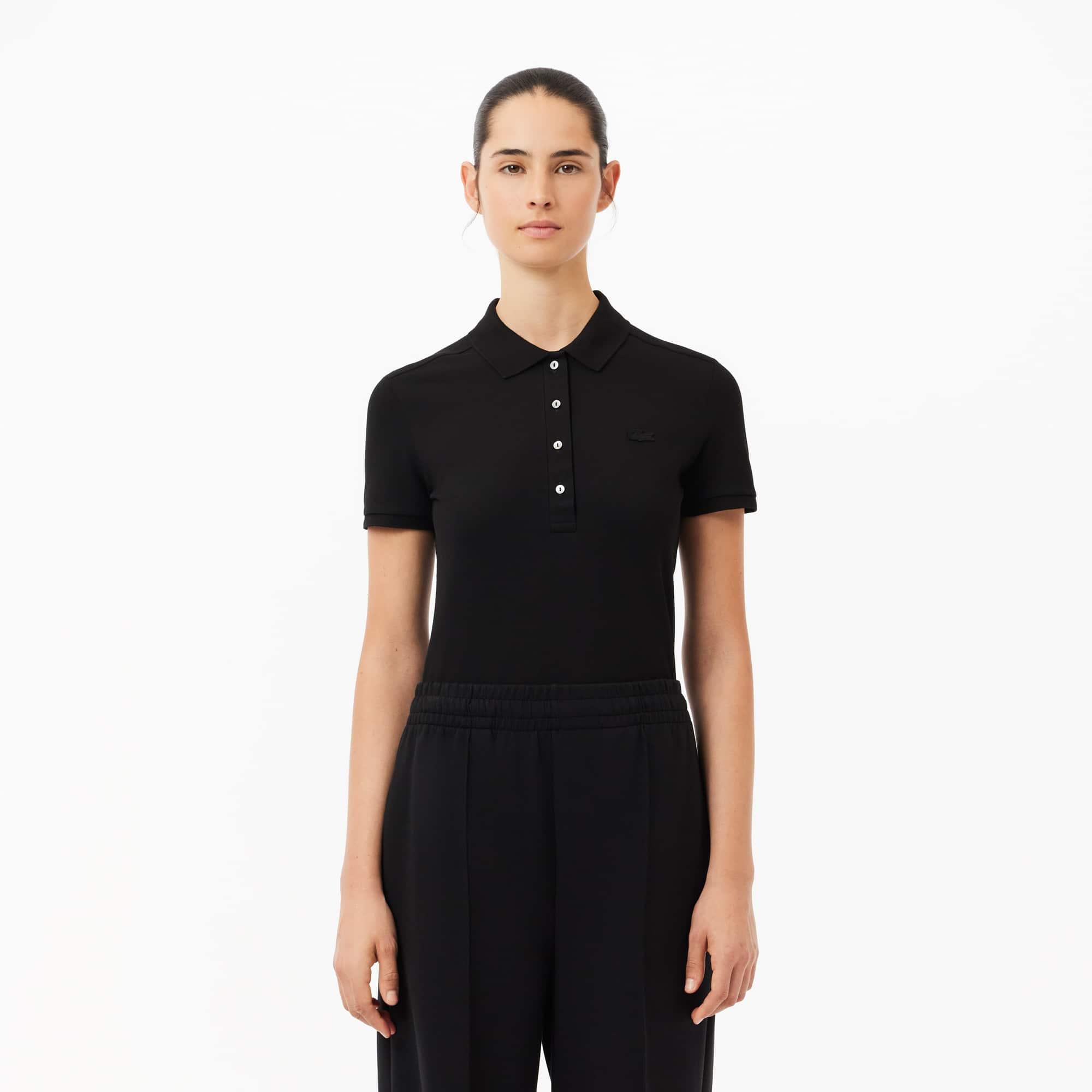 Women's L.12.D Slim Fit Stretch Mini Piqué Polo Product Image