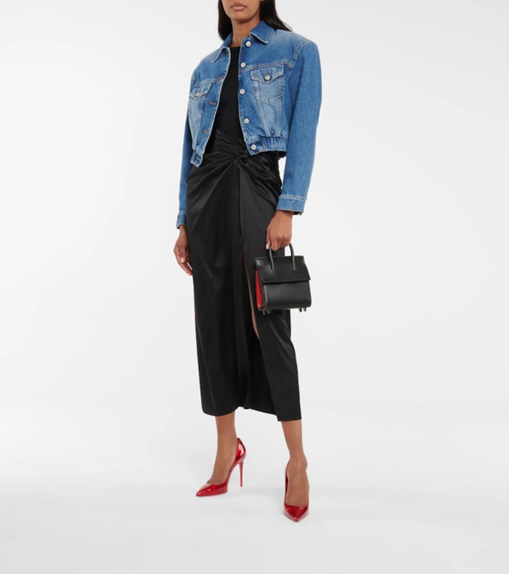 CHRISTIAN LOUBOUTIN Kate Patent Pointed-toe Red Sole High-heel Pumps Product Image