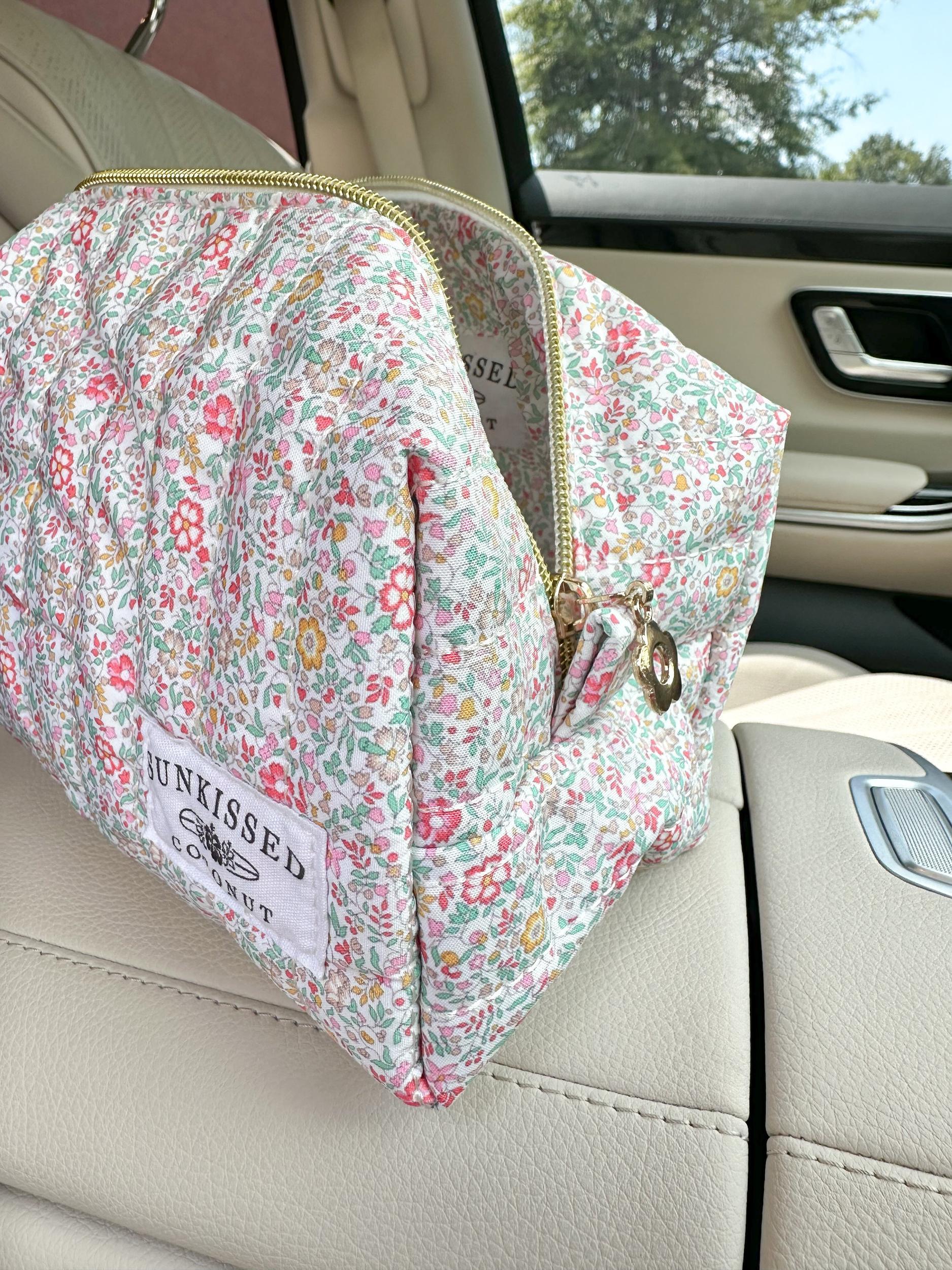 Medium Floral Day In The Park Handmade Handle Bag Girls Product Image