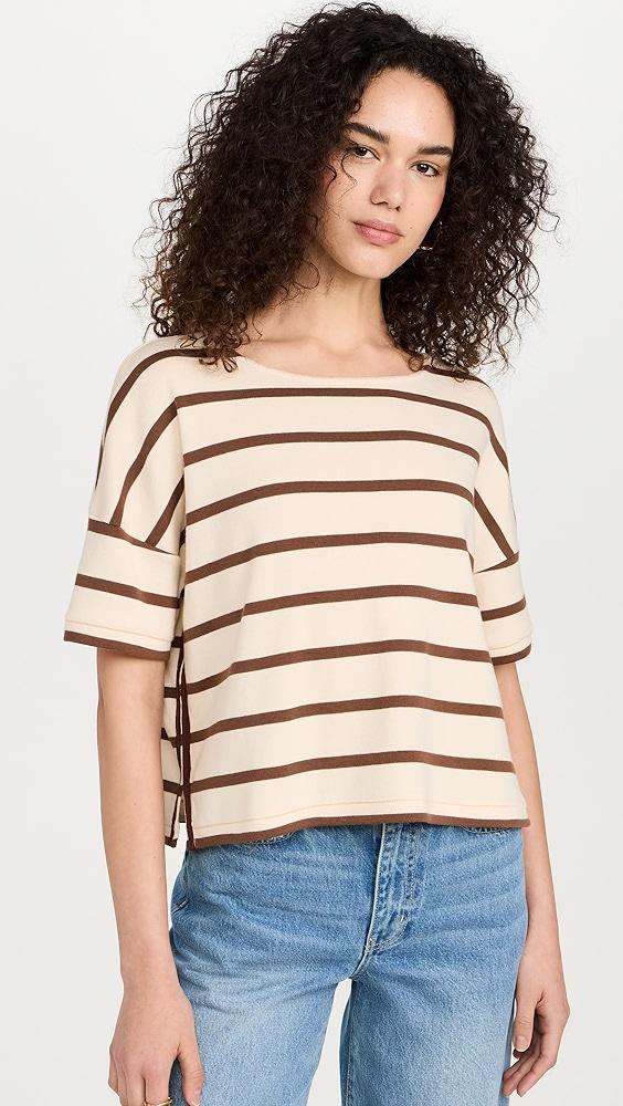 La Ligne Short Sleeve Breton Tee | Shopbop Product Image