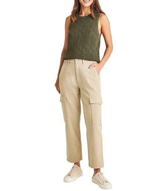 Splendid Celine Crochet Sweater Coordinating Crewneck Tank Product Image