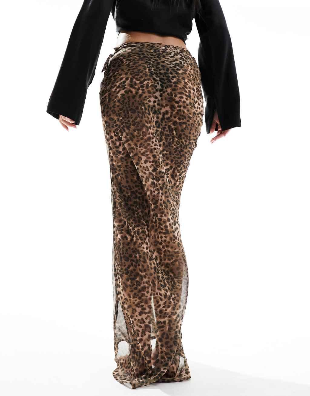 Miss Selfridge beach chiffon maxi skirt Product Image
