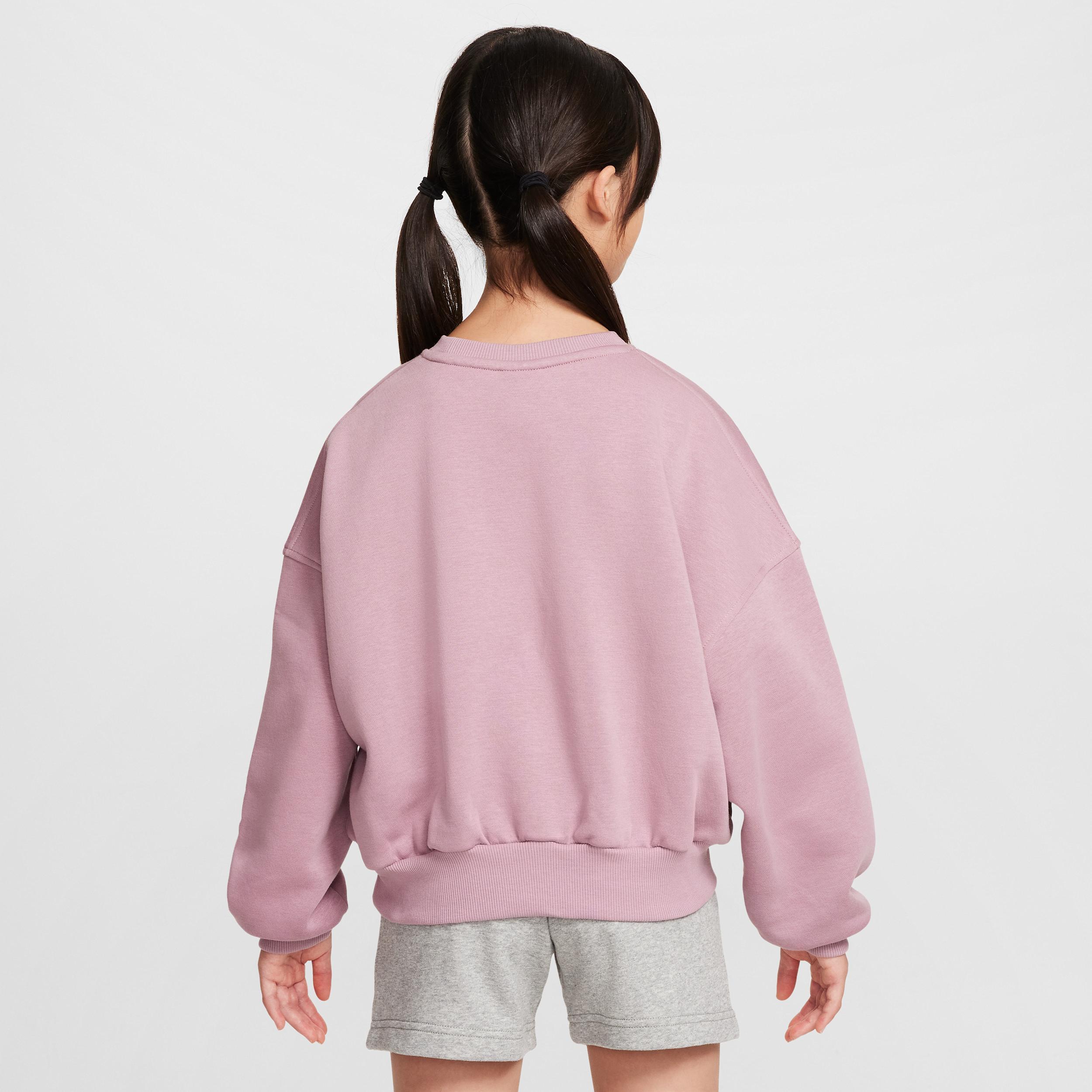 Women's Nike Sportswear Club Fleece Girls' Boxy Crew-Neck Sweatshirt Product Image