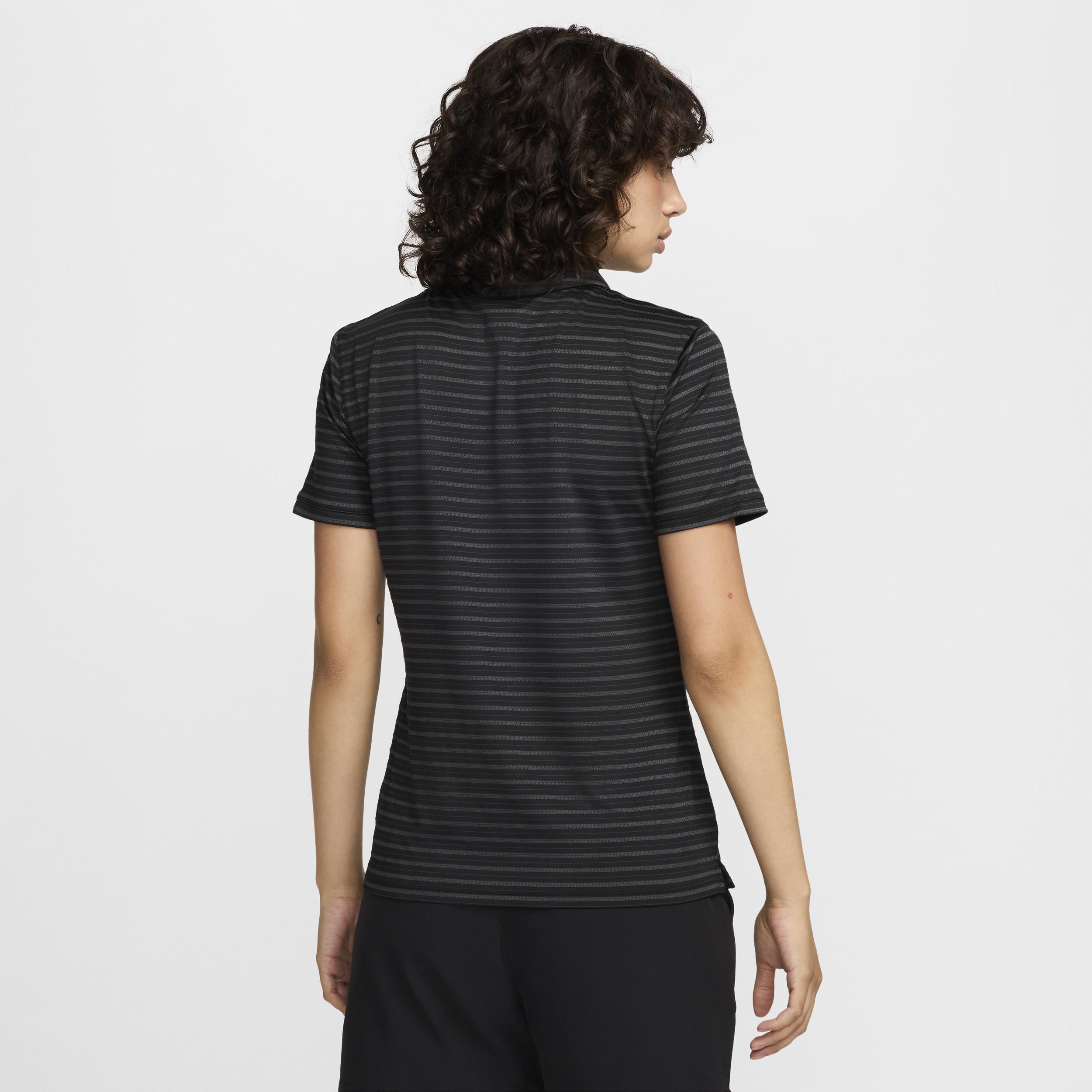 Nike Womens Victory Dri-FIT Short-Sleeve Striped Golf Polo Product Image