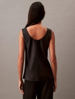 Crushed Satin Tank Top Product Image