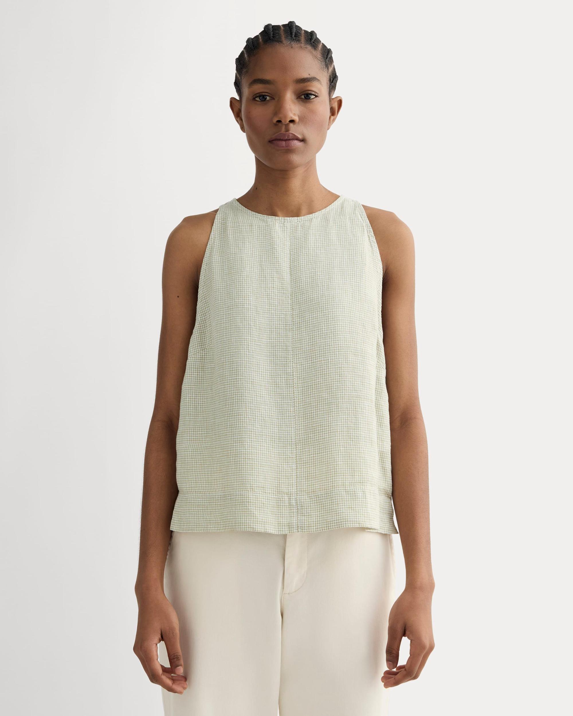 Womens Linen High-Neck Tank by Everlane Product Image