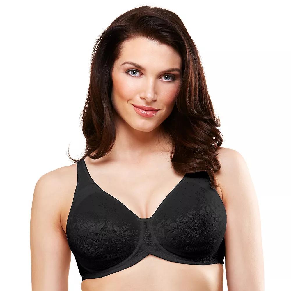 Lunaire Bra: Victoria Lace Full-Figure Full-Coverage Bra 29211, Women's, Size: 36 C, Black Product Image