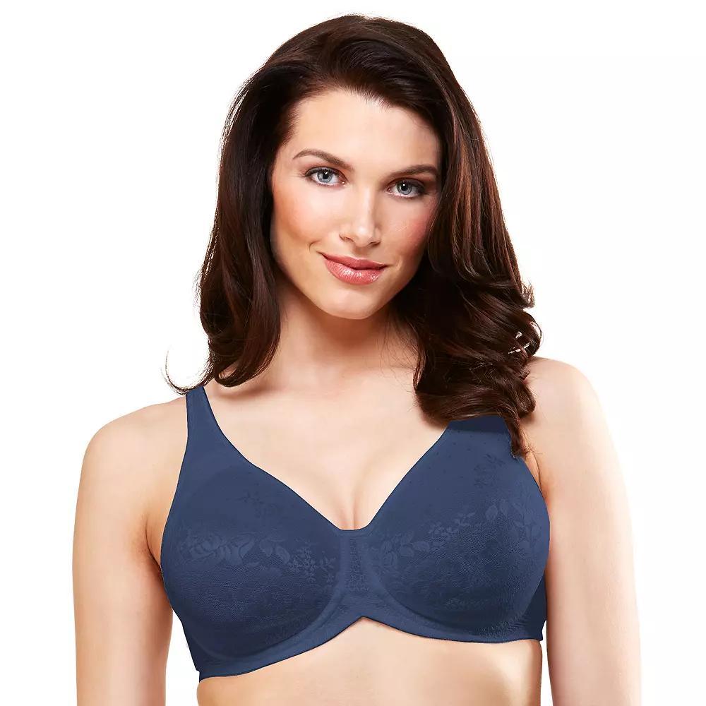 Lunaire Bra: Victoria Lace Full-Figure Full-Coverage Bra 29211, Women's, Size: 36 D, Blue Product Image