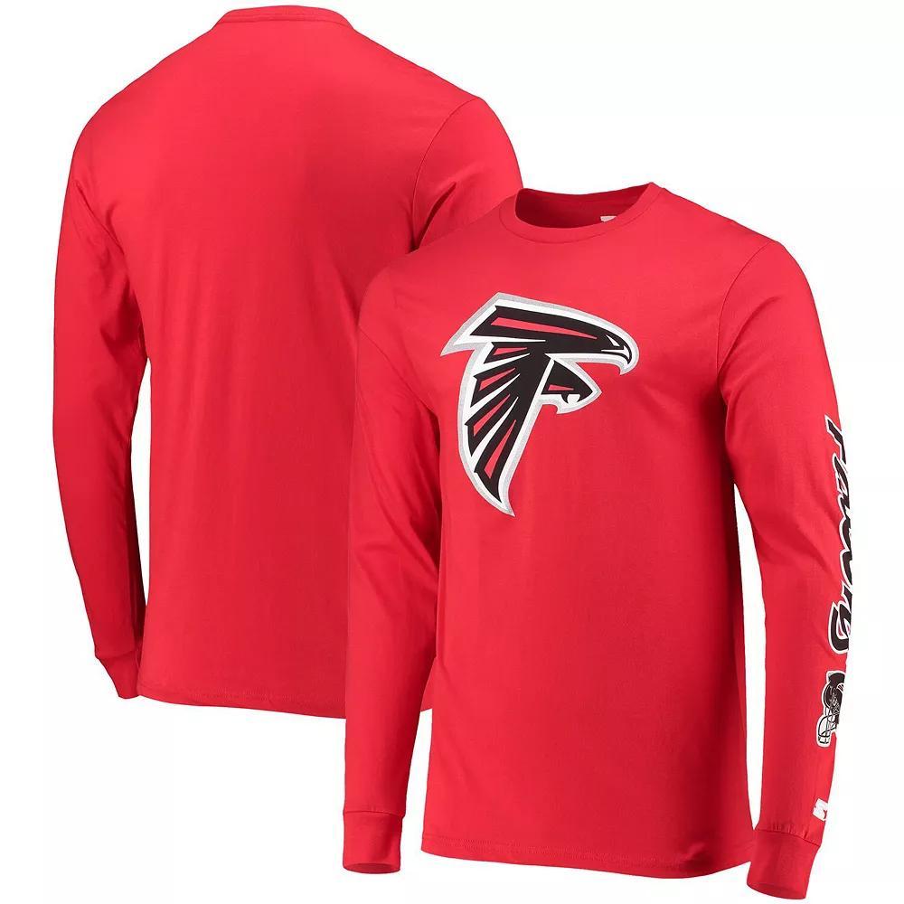 Men's Starter Red Atlanta Falcons Halftime Long Sleeve T-Shirt, Size: 2XL Product Image