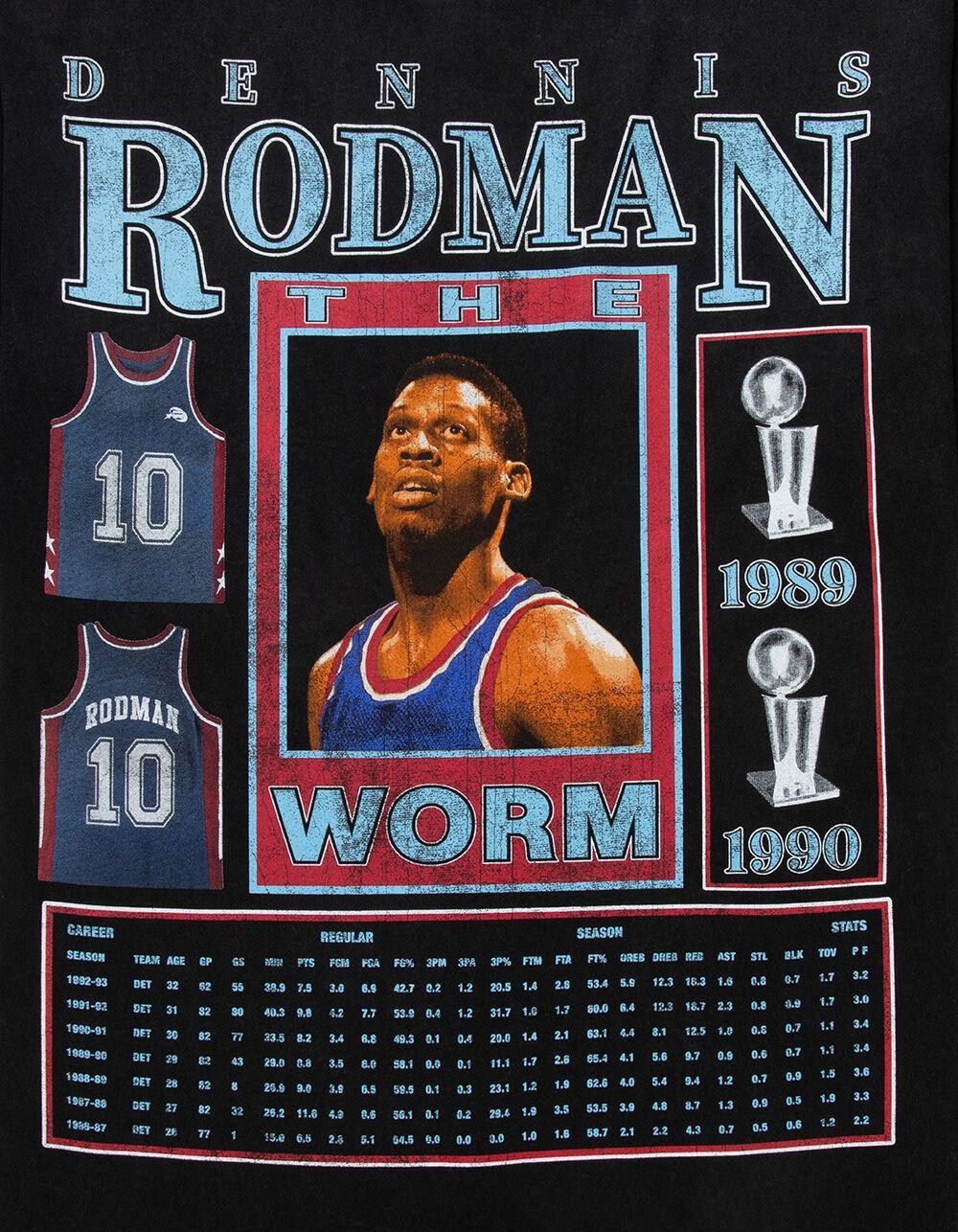 RODMAN Players Card Mens Oversized Tee - BLACK Product Image