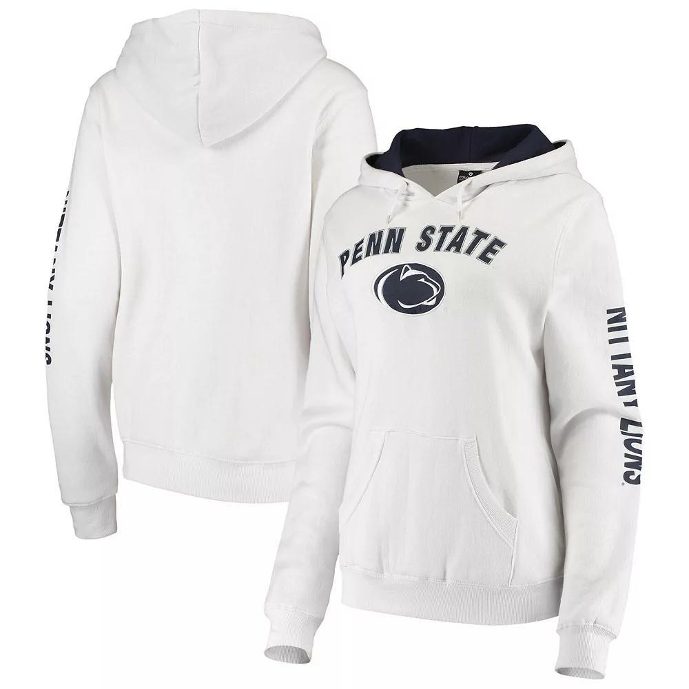 Women's Colosseum White Penn State Nittany Lions Loud and Proud Pullover Hoodie, Size: 2XL Product Image