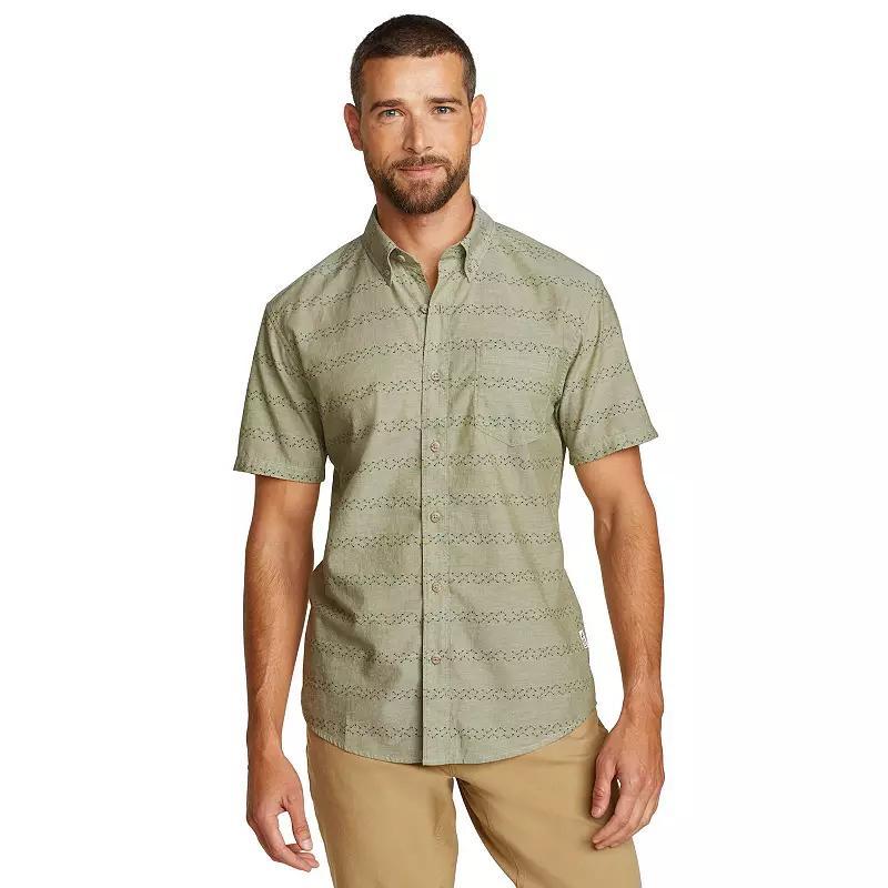 Big & Tall Eddie Bauer Short Sleeve Baja Shirt, Men's, Size: Large Tall, Sprig Product Image