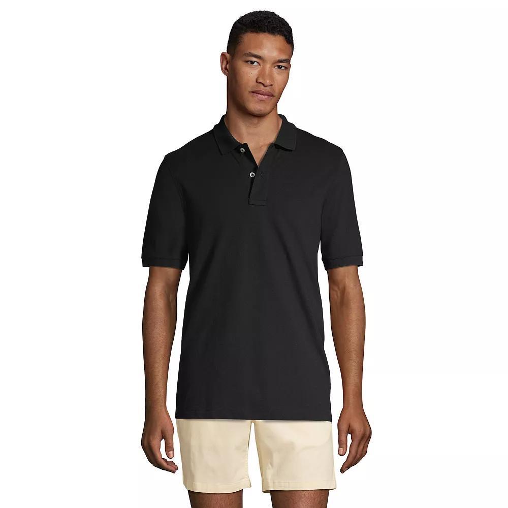 Men's Lands' End Comfort-First Mesh Polo Shirt, Size: XL, Black Product Image
